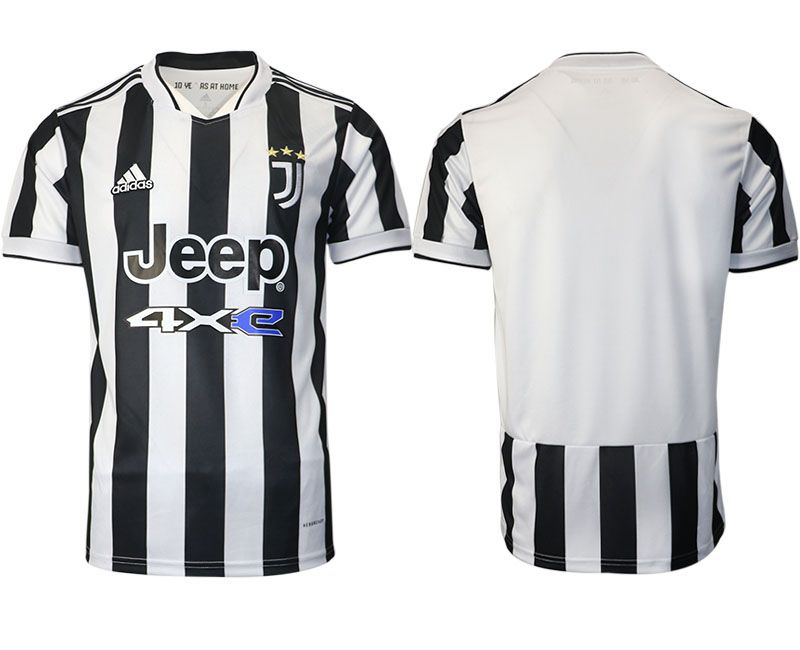 Men 2021-2022 Club Juventus home aaa version white blank Adidas Soccer Jersey